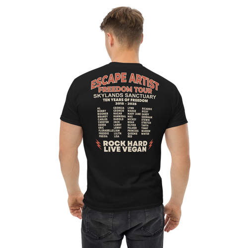 A Decade Of Freedom classic tee and Free Album