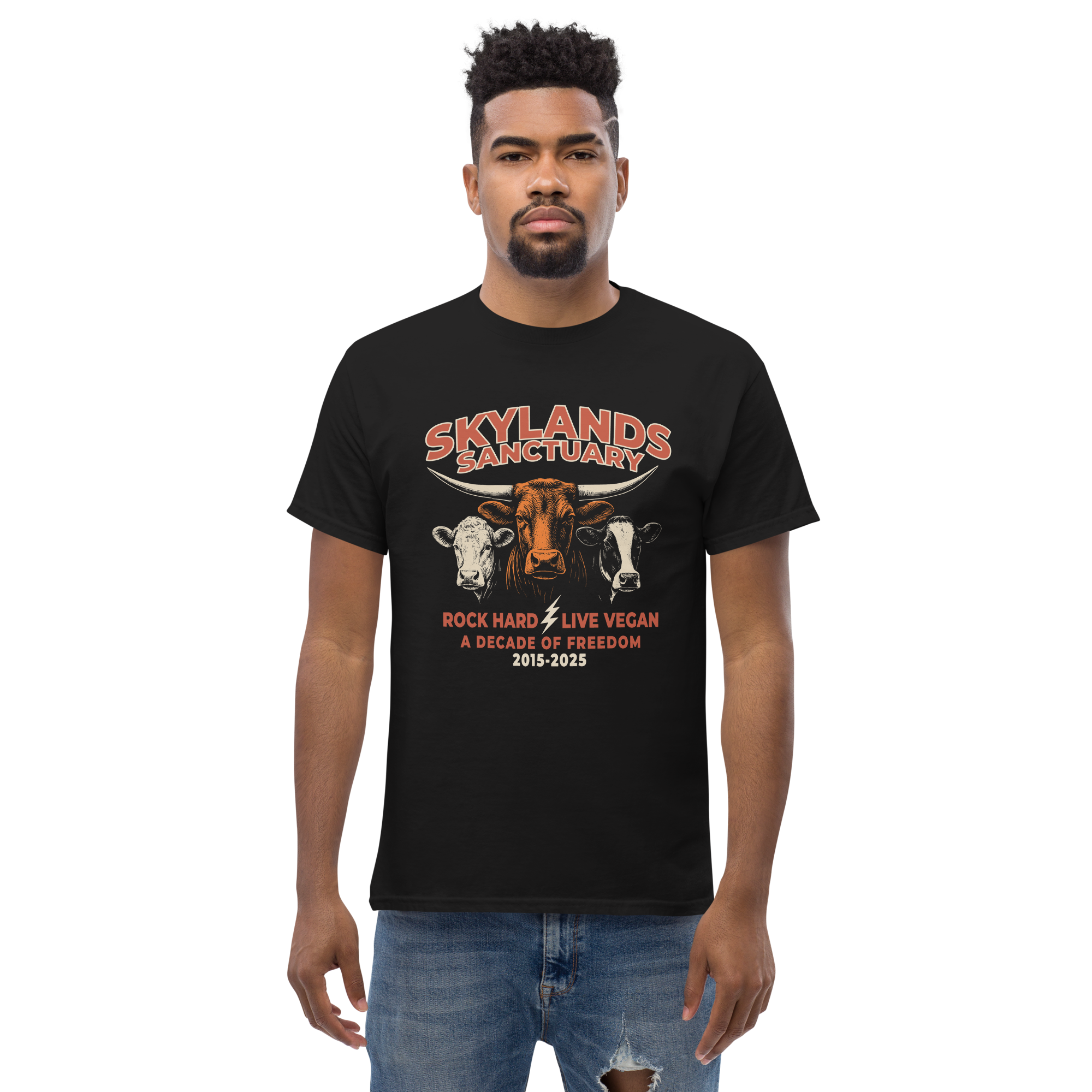 A Decade Of Freedom classic tee and Free Album